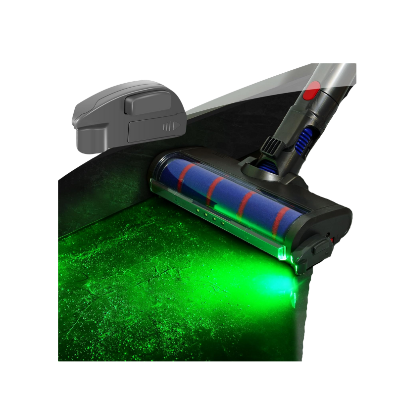 Vacuum cleaner Green light