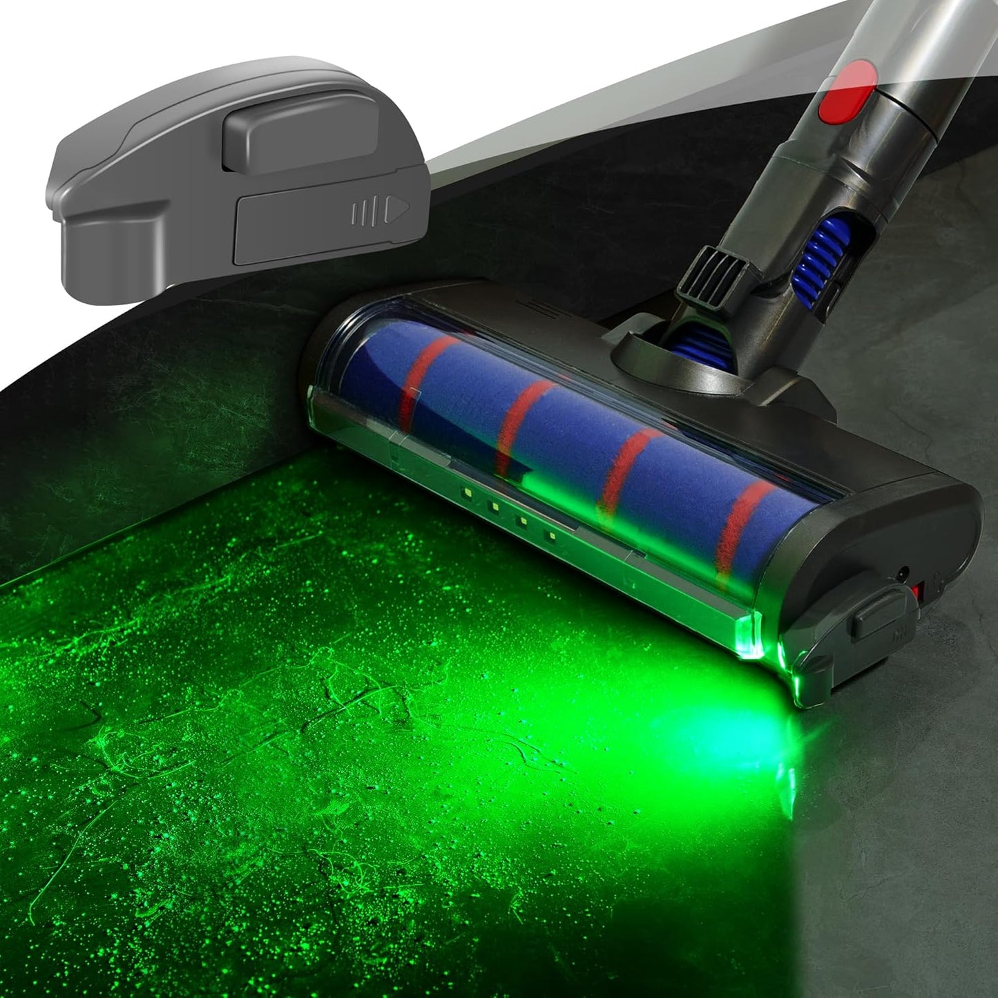 Vacuum cleaner Green light