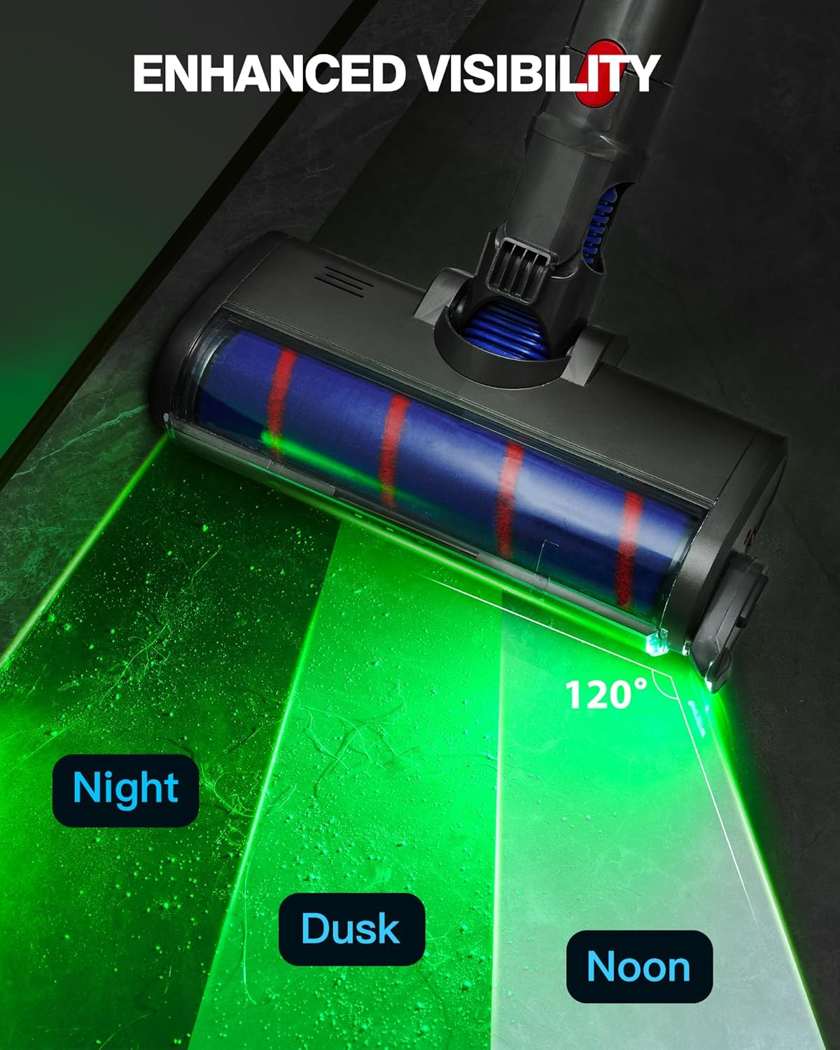 Vacuum cleaner Green light